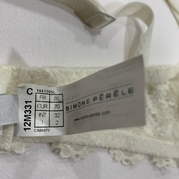 Simone Perele Ivory Lace Bra Size 32C - Picture 7 of 8